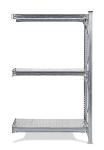 Lagerhylle Maxi, utbygningsseksjon, HxBxD 2000x1220x600 mm, galvaniserte hylleplater Lagerhylle Maxi, utbygningsseksjon, HxBxD 2000x1220x600 mm, galvaniserte hylleplater