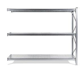 Lagerhylle Maxi, utbygningsseksjon, HxBxD 2000x2420x600 mm, galvaniserte hylleplater Lagerhylle Maxi, utbygningsseksjon, HxBxD 2000x2420x600 mm, galvaniserte hylleplater