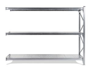 Lagerhylle Maxi, utbygningsseksjon, HxBxD 2000x2720x600 mm, galvaniserte hylleplater Lagerhylle Maxi, utbygningsseksjon, HxBxD 2000x2720x600 mm, galvaniserte hylleplater