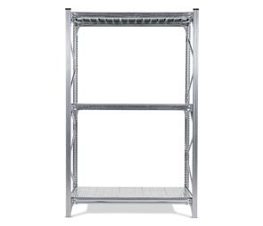 Lagerhylla Maxi, grund, BxDxH 1586x600x2500, galvade hyllplan Lagerhylla Maxi, grund, BxDxH 1586x600x2500, galvade hyllplan