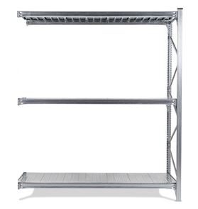 Lagerhylla Maxi, utbyggnad, BxDxH 2120x600x2500, galvade hyllplan  Lagerhylla Maxi, utbyggnad, BxDxH 2120x600x2500, galvade hyllplan