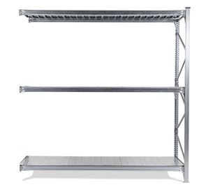 Lagerhylla Maxi, utbyggnad, BxDxH 2420x600x2500, galvade hyllplan  Lagerhylla Maxi, utbyggnad, BxDxH 2420x600x2500, galvade hyllplan