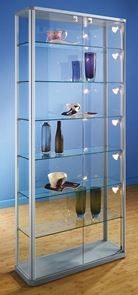 Vitriini Ljusnan, LxSxK 820x250x1800, ilman valoja, 6 hyllytasoa