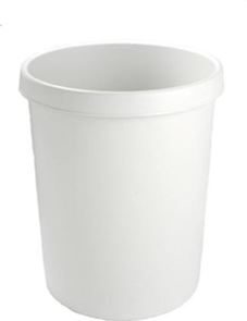 Papperskorg i plast, 45 l, H 480 mm, ljusgrå, 2 st/fp Papperskorg i plast, 45 l, H 480 mm, ljusgrå, 2 st/fp