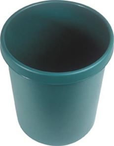 Papperskorg i plast, 30 l, H 405 mm, grön, 5 st/fp Papperskorg i plast, 30 l, H 405 mm, grön, 5 st/fp