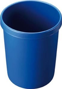 Papperskorg i plast, 45 l, H 480 mm, blå, 2 st/fp Papperskorg i plast, 45 l, H 480 mm, blå, 2 st/fp