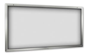 Oppslagsskap, innendørs/utendørs, BxH 2000x1025 mm, hvit