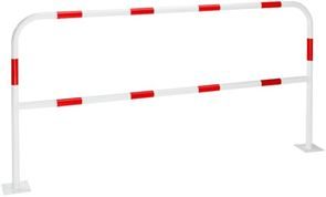 Törmäyssuoja, pultattava, punainen/valkoinen, P 2000 mm