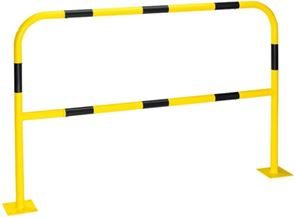 Törmäyssuoja, pultattava, keltainen/musta, P 2000 mm