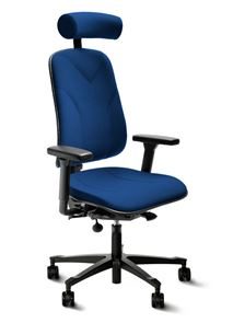 Kontorstol Höganäs 561 | Bred og dyp | Ergonomisk | Gerdmans Komfortabel kontorstol Hamilton svart