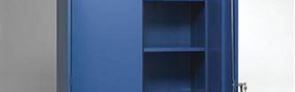 Ekstra hylde til kontorskab Keep, B 1000 mm, blå, B 1000 mm, blå