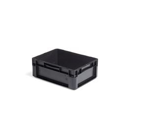 Muovilaatikko Eurolaatikko, kierrätysmuovia, 12 L, PxLxK 400x300x145mm Muovilaatikko Eurolaatikko, kierrätysmuovia, 12 L, PxLxK 400x300x145mm