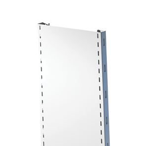 Lagerhylle Gerdmanshyllen, stålgavl, heldekkende, DxH 600x1960, hvit Lagerhylle Gerdmanshyllen, stålgavl, heldekkende, DxH 600x1960, hvit