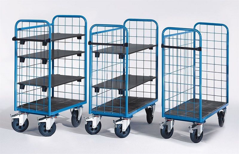 Postbur, max 500 kg, galler på 3 sidor, BxDxH 950x500x1300 mm | Gerdmans