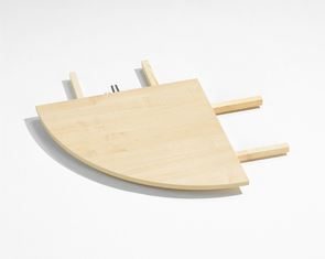 Vinkelplate til skolepult Hatty, 600x600 mm, bjørk Vinkelplate til skolepult Hatty, 600x600 mm, bjørk