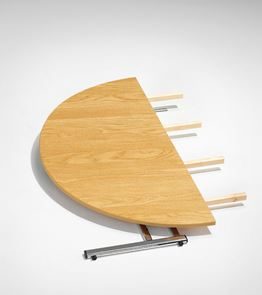 Gavelskiva till utbildningsbord Hatty, med stödben, 1200x600 mm, ek