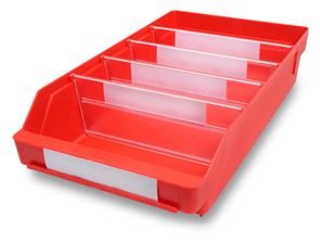 Lagerkasse Stemo 400x240x95 mm, 15-pak  rød Lagerkasse Stemo 400x240x95 mm, 15-pak  rød