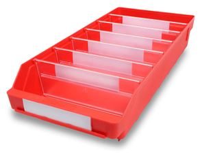 Lagerkasse Stemo 500x240x95 mm, 15-pak  rød Lagerkasse Stemo 500x240x95 mm, 15-pak  rød