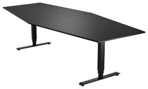 Konferensbord Grande, 2800x1200 mm, rektangulärt svart/svart Konferensbord Grande, 2800x1200 mm, rektangulärt svart/svart