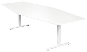 Konferensbord Grande, 5600x1200 mm, rektangulärt vit/vit Konferensbord Grande, 5600x1200 mm, rektangulärt vit/vit