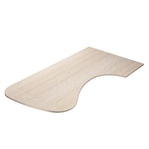 Pöytälevy työpöydälle, kulma, pyöreä, oikea, PxL 2200x1200 mm, tammi Pöytälevy työpöydälle, kulma, pyöreä, oikea, PxL 2200x1200 mm, tammi