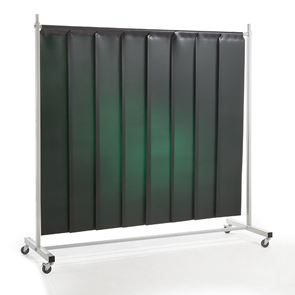 Svejsegardin Premium, mørkegrønne lameller, flytbart