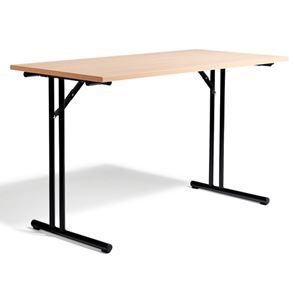 Konferencebord, sammenklappeligt, LxB 1200x600 mm, bøg / sort Konferencebord, sammenklappeligt, LxB 1200x600 mm, bøg / sort