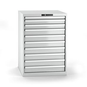 Työkalulaatikosto Lista, 10 laatikkoa, LxSxK 717x725x1000mm, harmaa RAL 7035 Työkalulaatikosto Lista, 10 laatikkoa, LxSxK 717x725x1000mm, harmaa RAL 7035