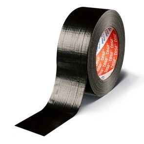 Lerretstape Tesa, 4613 svart, BxL 48 mm x 50 m, 24 stk/pk Lerretstape Tesa, 4613 svart, BxL 48 mm x 50 m, 24 stk/pk
