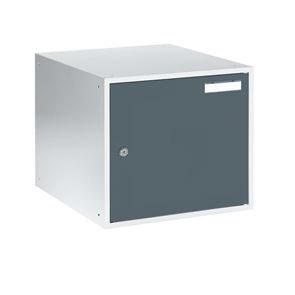 Lokerokaappi Kyro, LxSxK 400x450x350 mm, tummanharmaa ovi, vaaleanharmaa runko Lokerokaappi Kyro, LxSxK 400x450x350 mm, tummanharmaa ovi, vaaleanharmaa runko