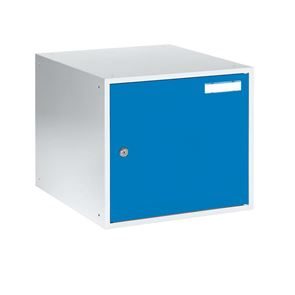 Lokerokaappi Kyro, LxSxK 400x450x350 mm, vaaleansininen ovi, vaaleanharmaa runko Lokerokaappi Kyro, LxSxK 400x450x350 mm, vaaleansininen ovi, vaaleanharmaa runko