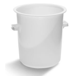 Plasttønne 75 l, næringsmiddelgodkjent, hvit