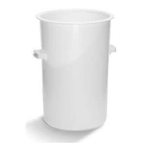 Plasttønne 110 l, næringsmiddelgodkjent, hvit, fra 5 stk.