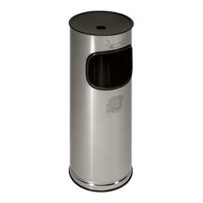 Gulvaskebeger med papirkurv, rustfritt stål