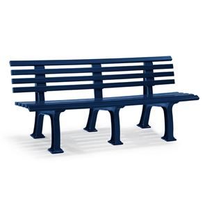 Parkbänk Ropi 9, HxB 740x2000 mm, blå 