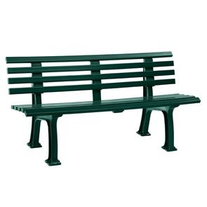Parkbänk Ropi 9, HxB 740x1500 mm, grön 