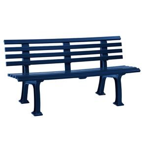 Parkbänk Ropi 9, HxB 740x1500 mm, blå 