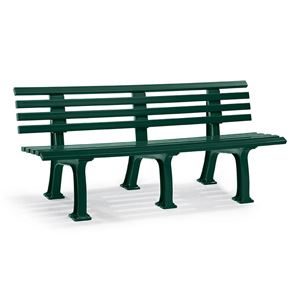 Parkbänk Ropi 9, HxB 740x2000 mm, grön 