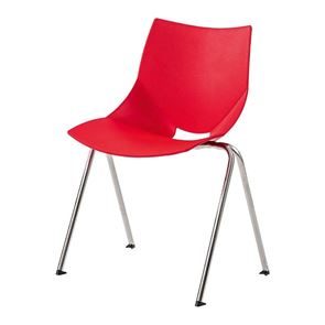 Kahvilatuoli Jonas, kromi/punainen
