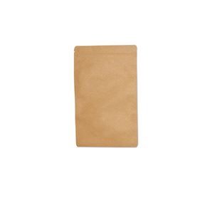 Zip-påse i kraftpapper, 250+130x340mm, 3000ml, 100 st/fp