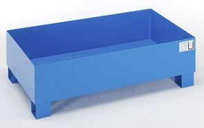 Valuma-allas, terästä Moa, PxLxK 1200 x 800 x 360 mm, sertifioitu, jauhemaalattu sininen, ilman ritilää