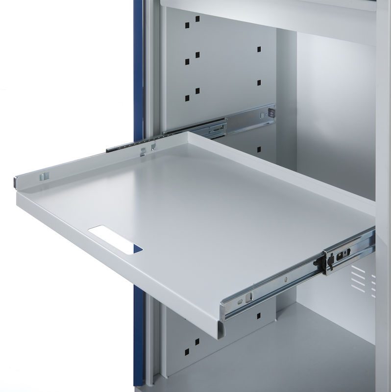 PC skab Verner, HxB 1770 x 1100 mm, med skærmkabinet, perforeret panel ...