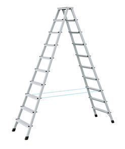 Dubbelsidig trappstege Torleif, kan användas från båda sidor, 2 x 10 steg Dubbelsidig trappstege Torleif, kan användas från båda sidor, 2 x 10 steg