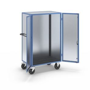 Verkstadsvagn Henrik, pardörrar av galvaniserad stålplåt, utan hyllplan