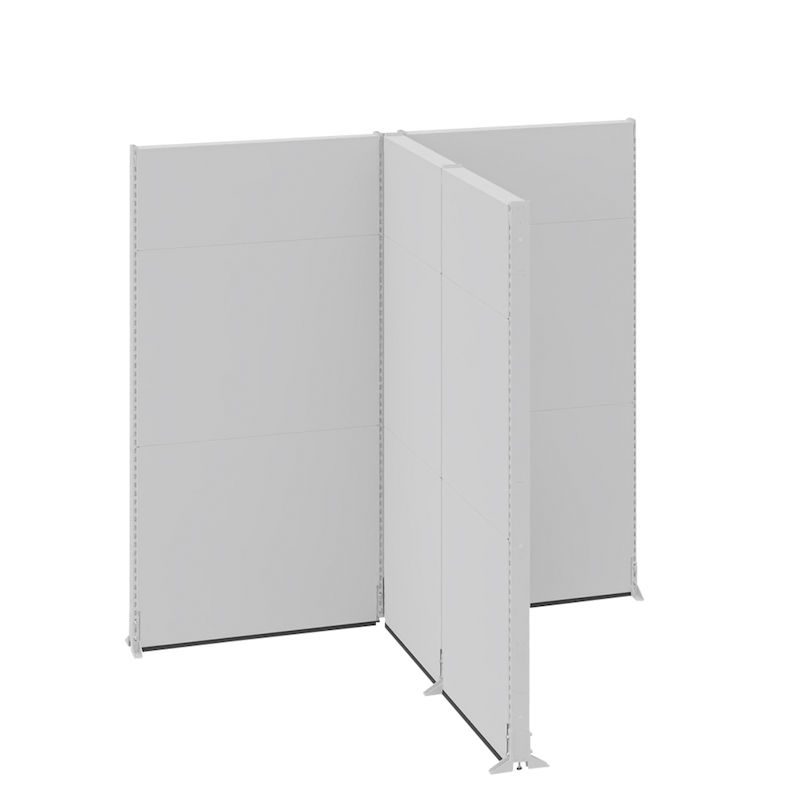 Skjermvegger Hans, kontor/industri, komplettmoduler, LxBxH 2656 x 2131 ...