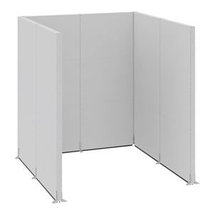 Golvskärm Hans, kontor/industri, komplett modul, LxBxH 2730 x 2630 x 3000 mm Golvskärm Hans, kontor/industri, komplett modul, LxBxH 2730 x 2630 x 3000 mm