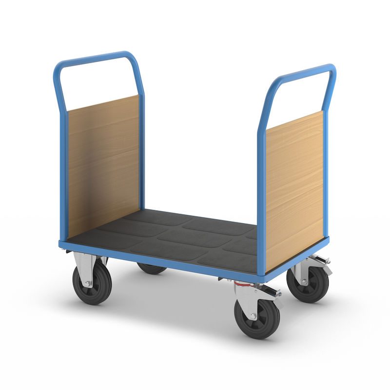 Platformsvogn Line, med 2 kortsider, LxB 1050 x 700 mm, lyseblå | Gerdmans