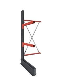 Grenreol Igor, enkeltsidet, HxB 3000 x 1200 mm, afstand 1500 mm, tilbygningssektion