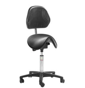 Sadelstol Dalton, för industri, free float, PU-skum 