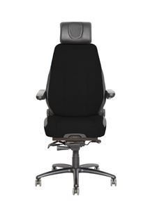 Kontorstoler, 24 timer Be-Ge 300 24H, armlener oppfellbare, svart Illusion, kunstlær